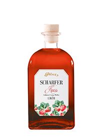 SCHARFER KUSS LIKÖR - Erdbeer und rosa Pfeffer 16% Vol.